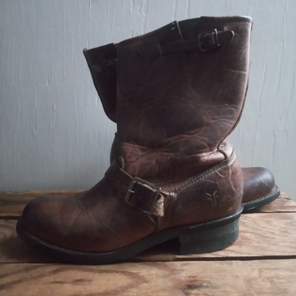 Frye Brown Leather Women's Boots